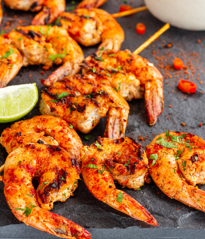 Grilled Peri peri Tiger Prawns Henderson To Home