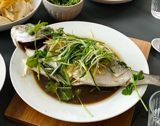 Chinese-Style Steamed Whole Fish