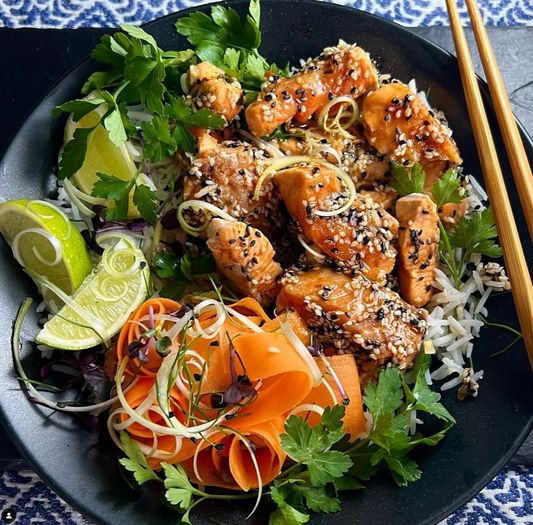 HONEY GLAZED TROUT BITES