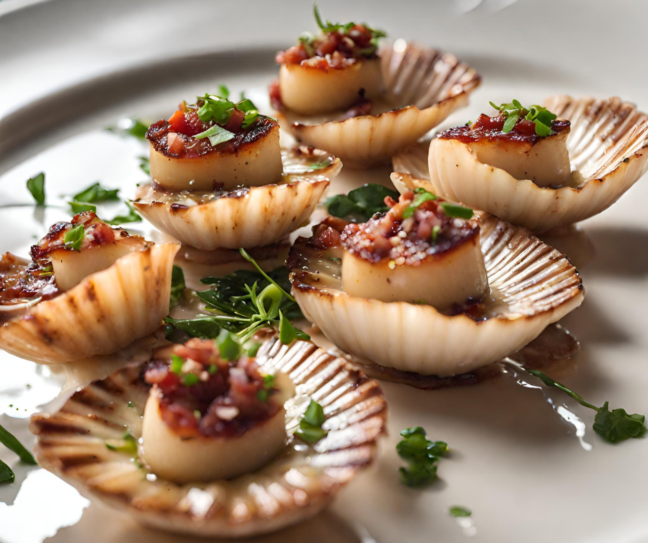 Pan-Fried Scallops With Crispy Pancetta Flakes