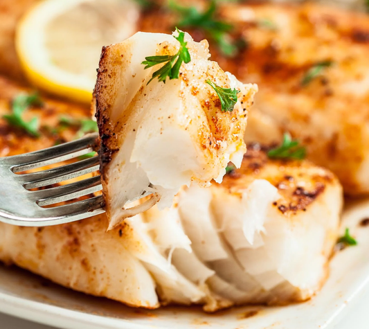 Healthy lemon butter spiced fish fillets