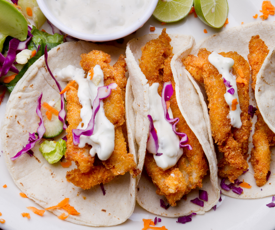 Baja Fish Tacos With Smokey Sauce